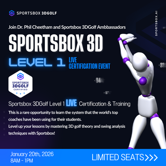 Sportsbox 3DGolf Level 1 LIVE Certification & Practical Training