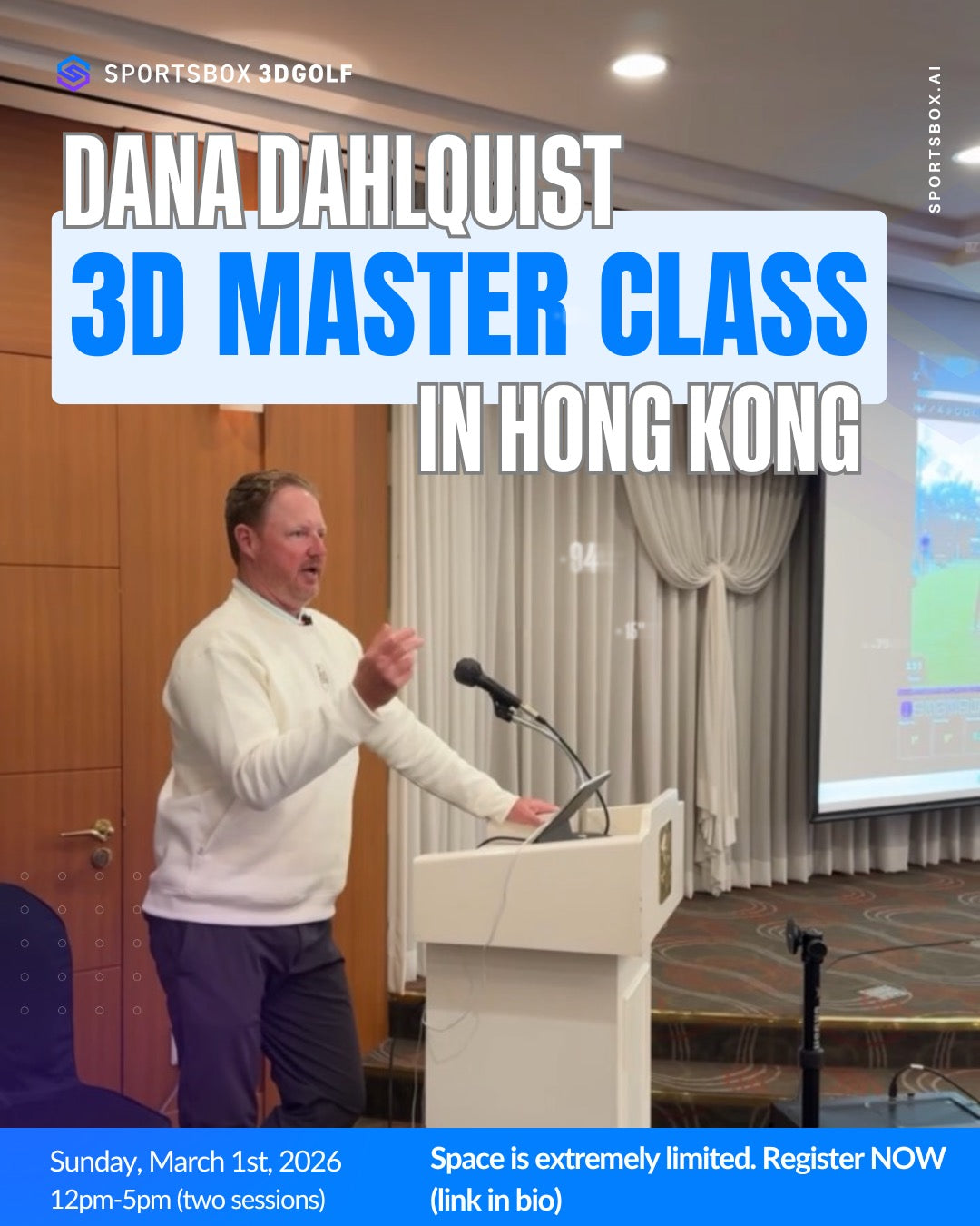 Dana Dahlquist SB 3D Master Class in Hong Kong