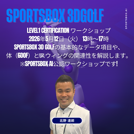 第6回SPORTSBOX 3D GOLF CERTIFICATION LEVEL1ワークショップ