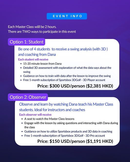 Dana Dahlquist SB 3D Master Class in Hong Kong